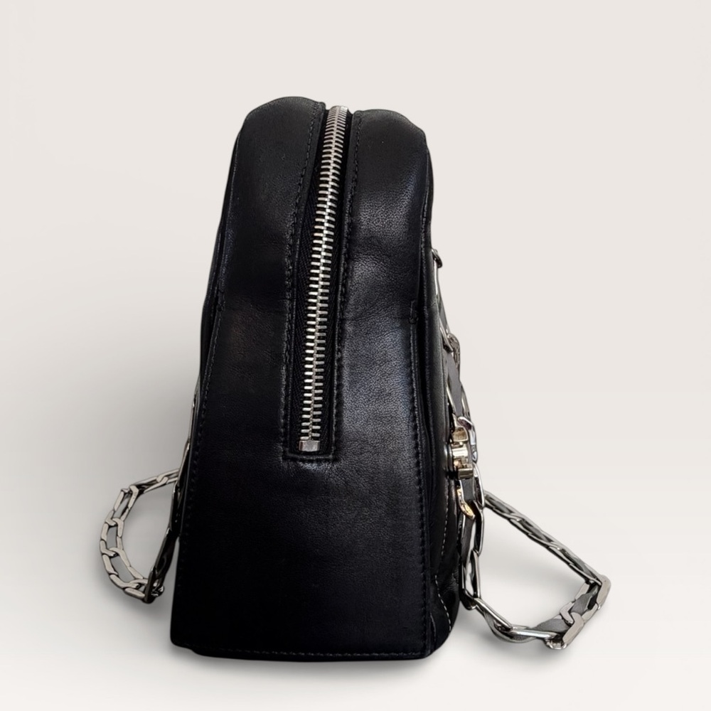 Vintage Chanel Mademoiselle Quilted Lambskin Camera Bag Black - Picture 4 of 8
